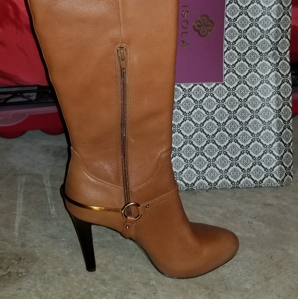 Isola knee high leather boots